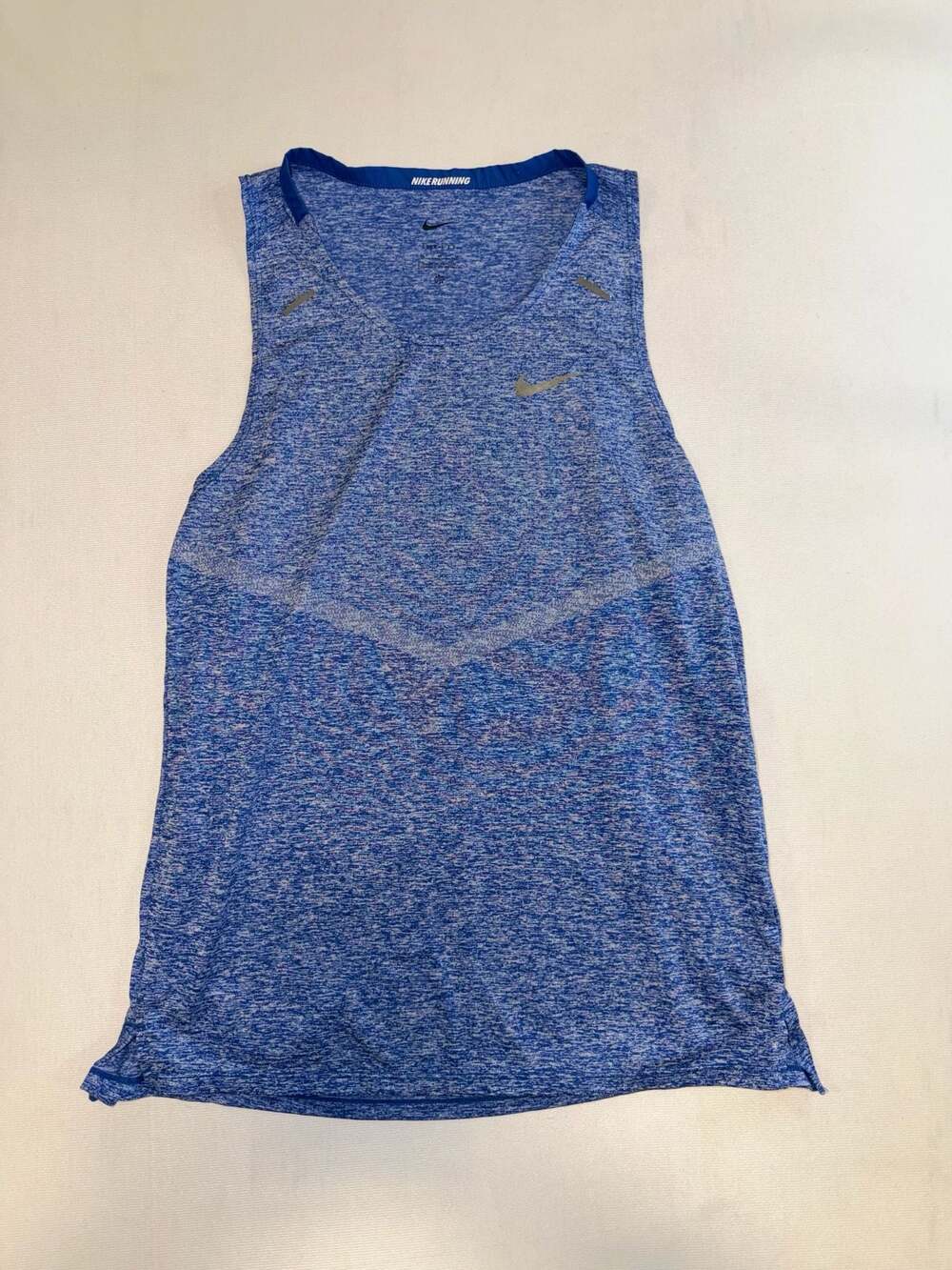 Nike Running Rise 365 Dri-FIT Tank Top Blue Heather Size M
